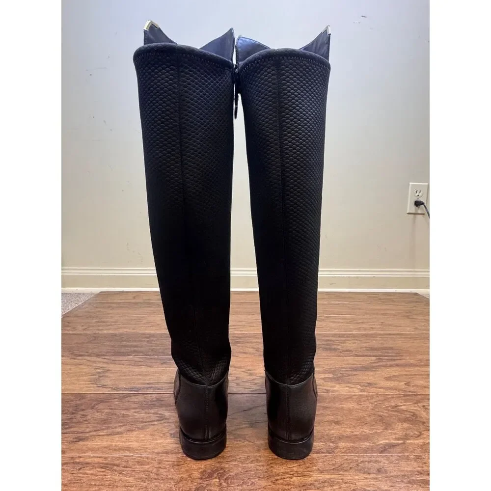 COLE HAAN Grand OS Dutchess Leather Over-the-knee Boots In Black, Sz 6B